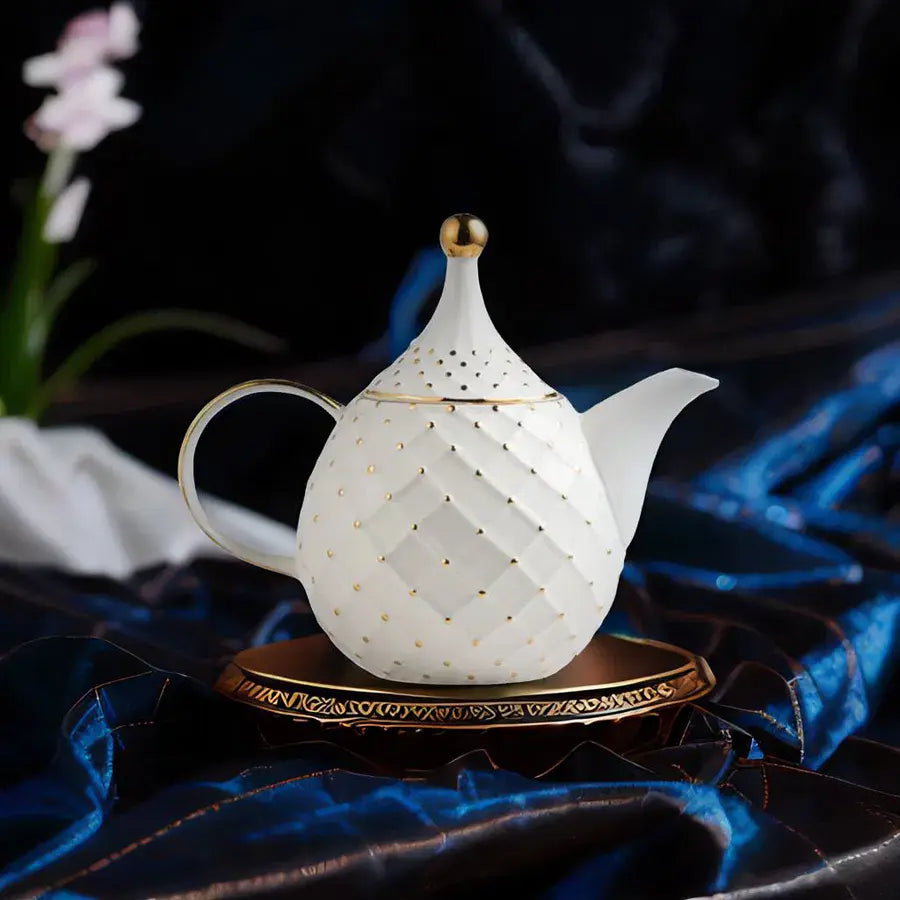 Théière En Céramique Girafe Avec 2 Tasses - Service à Thé Mignon En Porcelaine Peinte à La Main