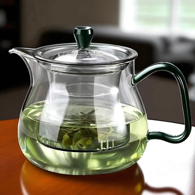 Belle théière en verre