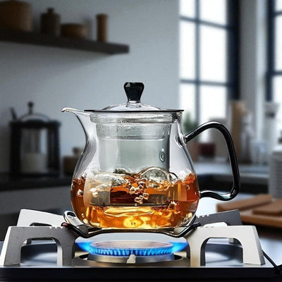 Belle théière en verre