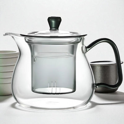 Belle théière en verre