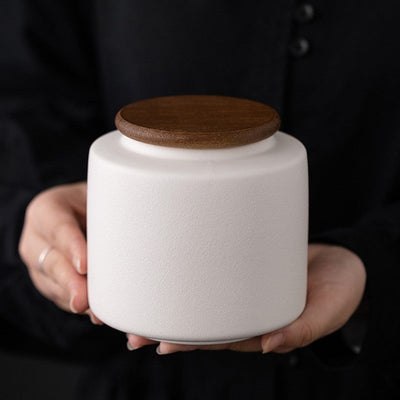 Boite à thé blanche