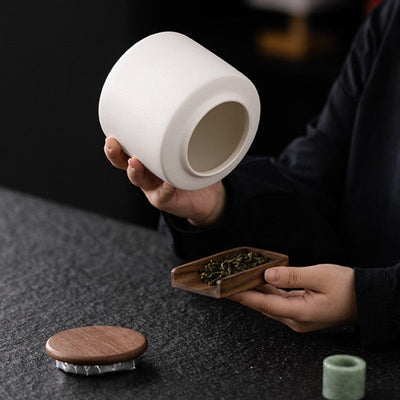 Boite à thé blanche