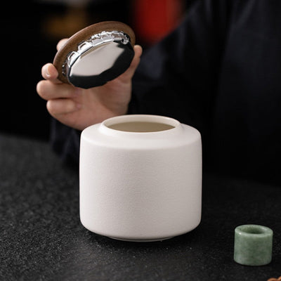 Boite à thé blanche