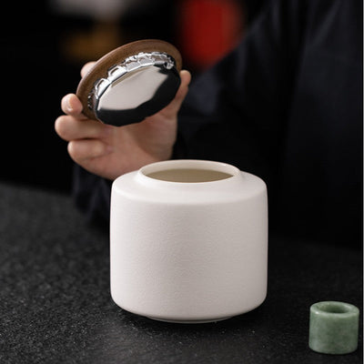 Boite à thé blanche