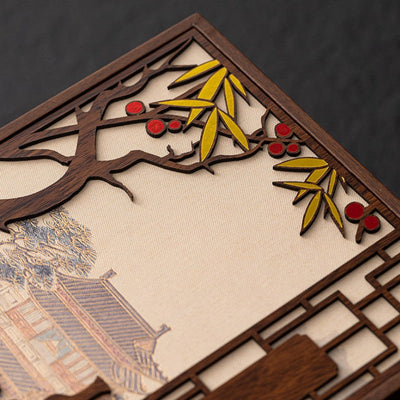 Boite à thé en bois