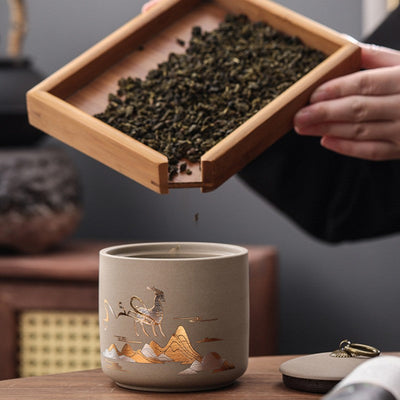 Boite à thé céramique