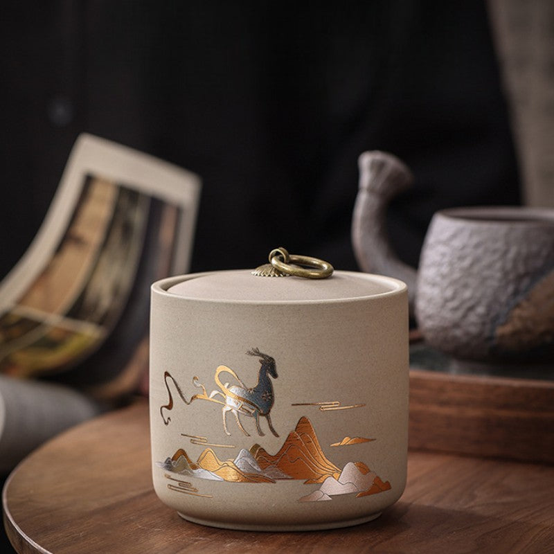Boite à thé céramique