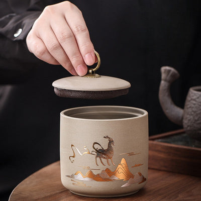 Boite à thé céramique