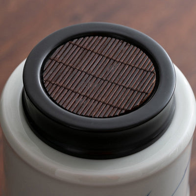 Boite à thé motif bambou