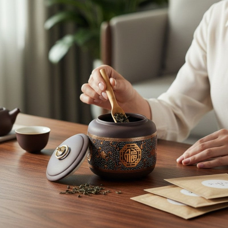 Boite à thé style minimaliste