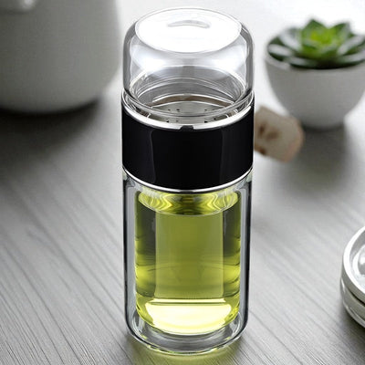 Bouteille théière en verre