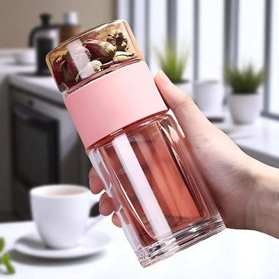 Bouteille théière en verre