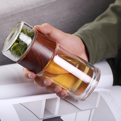 Bouteille théière en verre