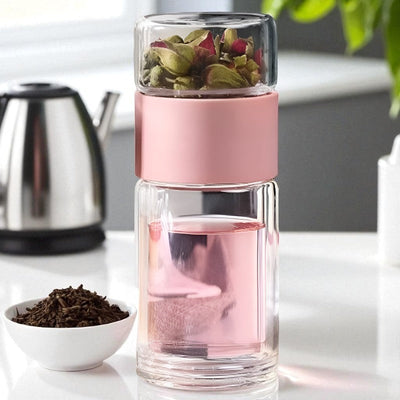 Bouteille théière en verre