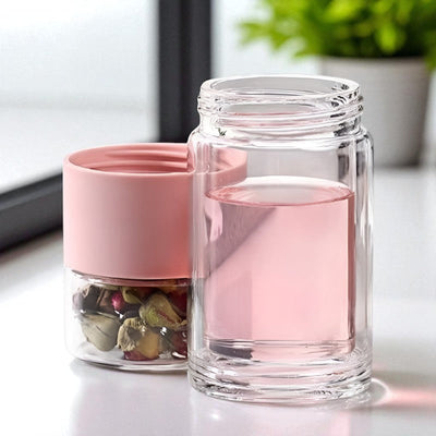 Bouteille théière en verre