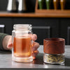 Bouteille théière en verre