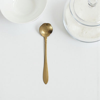 Cuillère à thé fleurie