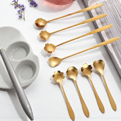 Cuillère à thé fleurie