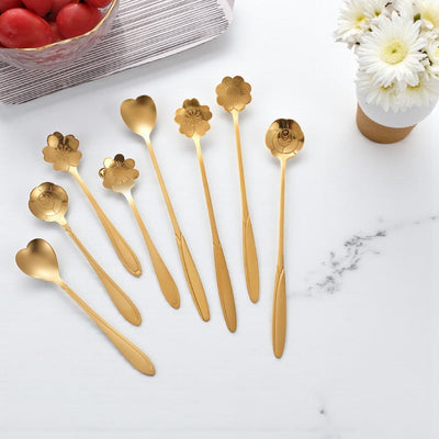 Cuillère à thé fleurie