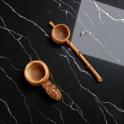 Cuillère filtre bambou à thé