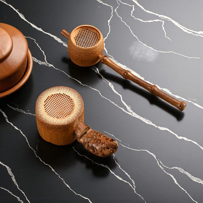 Cuillère filtre bambou à thé