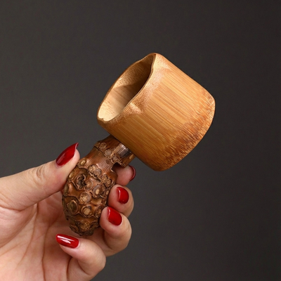 Cuillère filtre bambou à thé