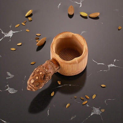 Cuillère filtre bambou à thé