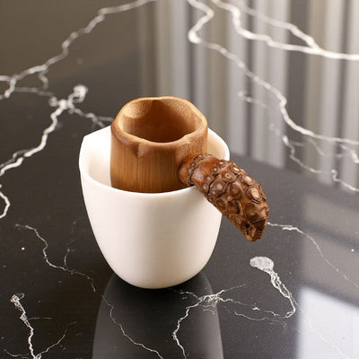 Cuillère filtre bambou à thé
