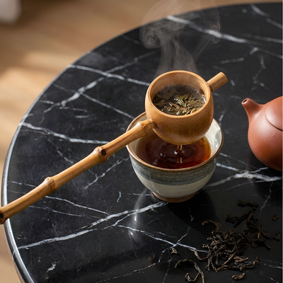 Cuillère filtre bambou à thé