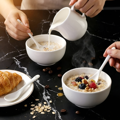 Cuilleres à thé porcelaine