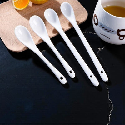 Cuilleres à thé porcelaine