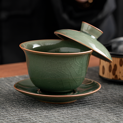 Gaiwan artisanat céladon vert