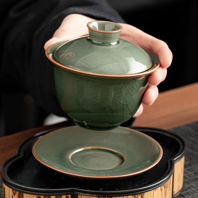 Gaiwan artisanat céladon vert