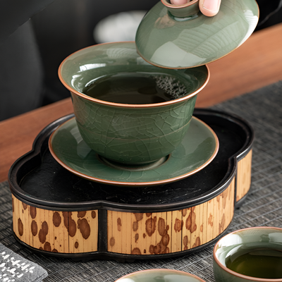 Gaiwan artisanat céladon vert