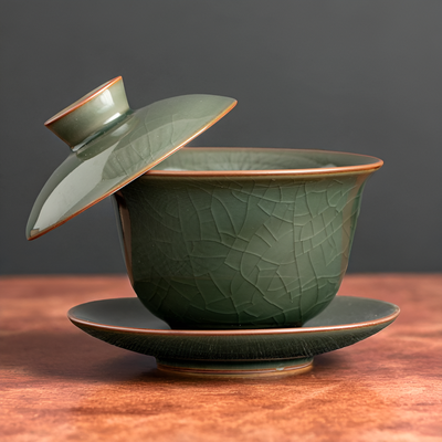 Gaiwan artisanat céladon vert