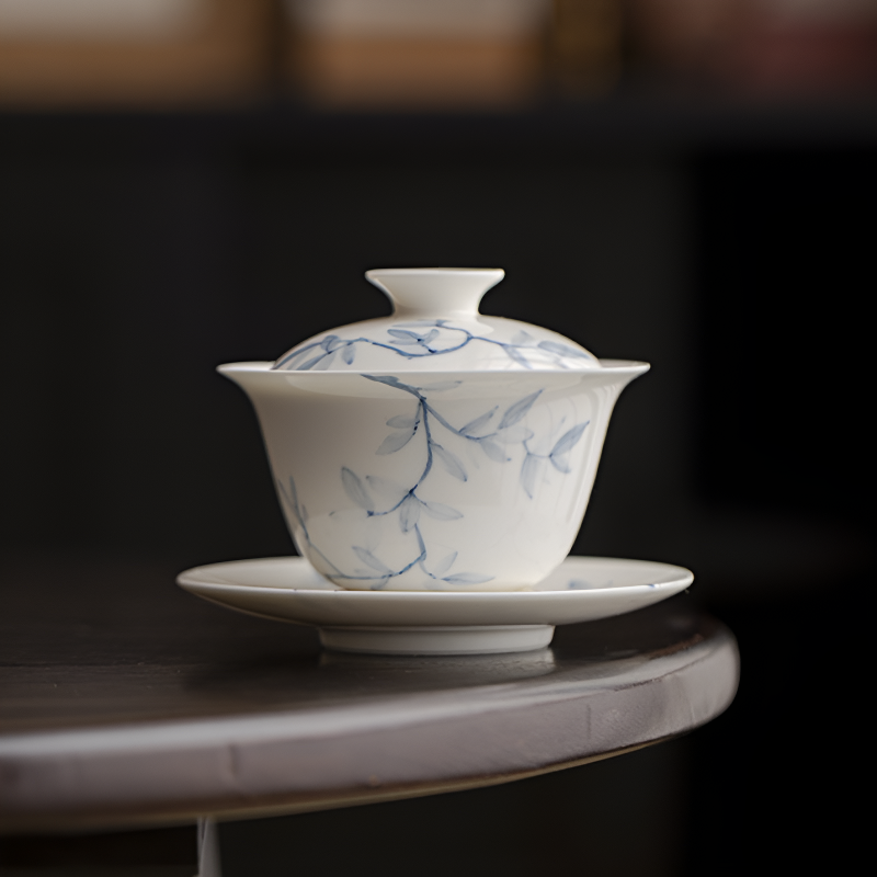 Gaiwan élégant en porcelaine