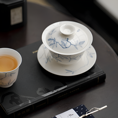 Gaiwan élégant en porcelaine