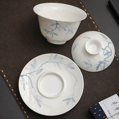 Gaiwan élégant en porcelaine