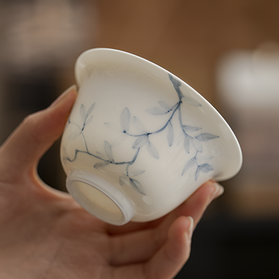 Gaiwan élégant en porcelaine
