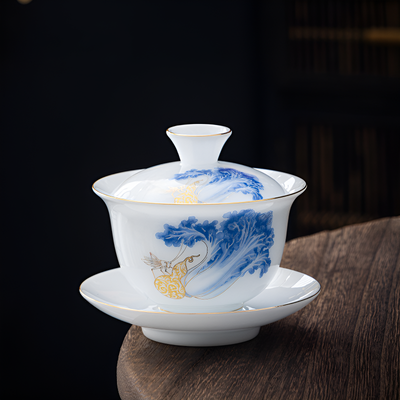 Gaiwan porcelaine fine