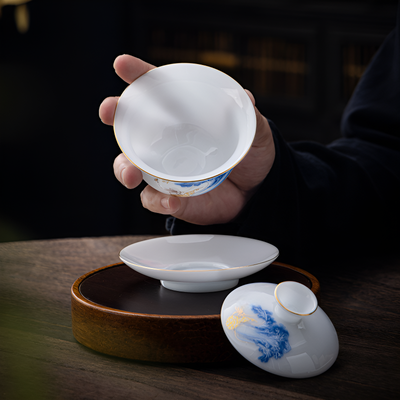 Gaiwan porcelaine fine