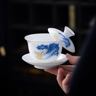 Gaiwan porcelaine fine