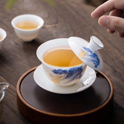 Gaiwan porcelaine fine