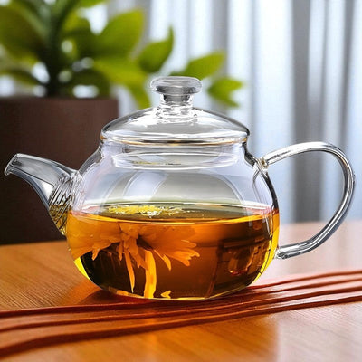 Mini théière en verre