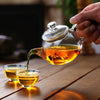 Mini théière en verre