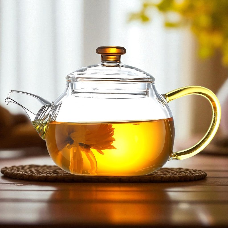 Mini théière en verre