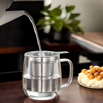 Mug infuseur en verre