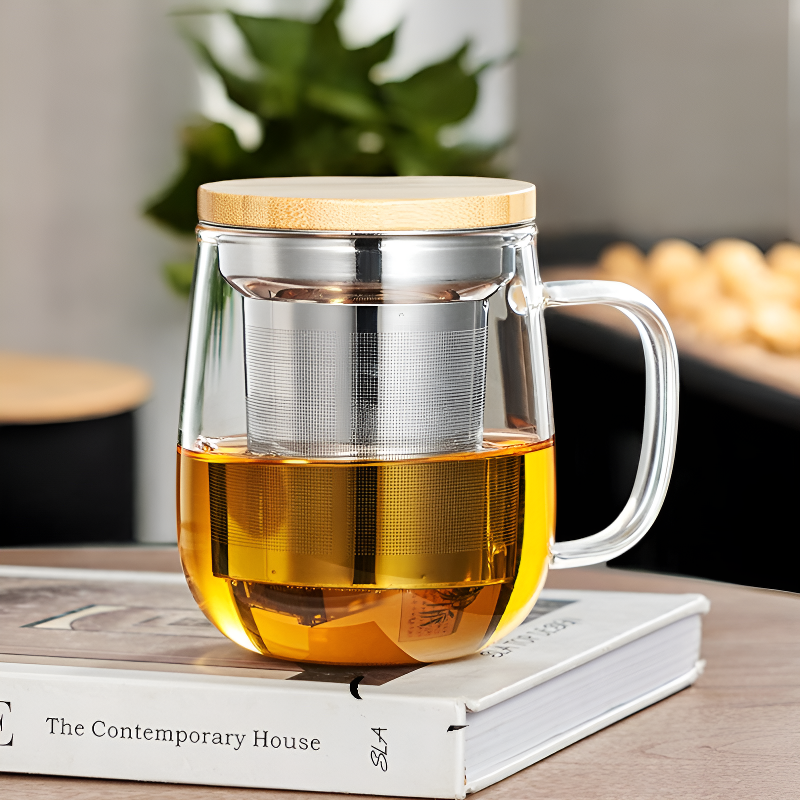 Mug infuseur en verre