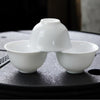 Petite théière individuelle blanche