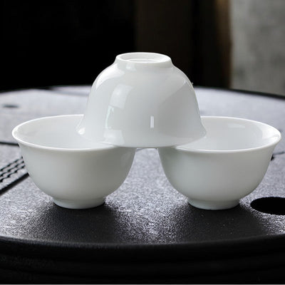 Petite théière individuelle blanche